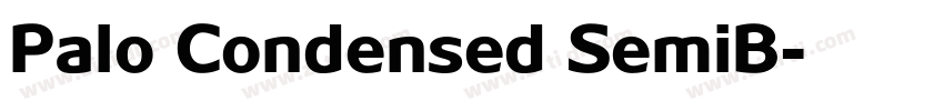 Palo Condensed SemiB字体转换
